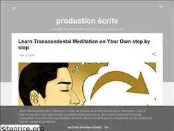 Sites similar to production--ecrite.blogspot.com