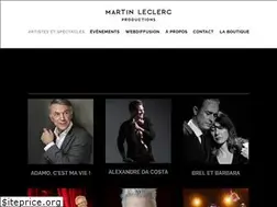 Sites similar to productionsmartinleclerc.com