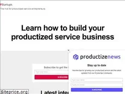 Sites similar to productizedstartups.com