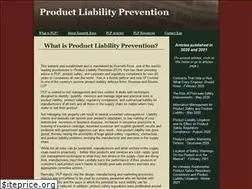 Sites similar to productliabilityprevention.com