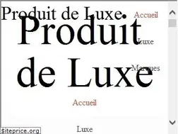 Sites similar to produit-luxe.com