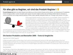 Sites similar to produkt-register.de