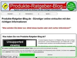 Sites similar to produkte-ratgeber-blog.de