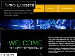 Sites similar to proevents.net