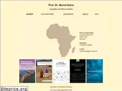Sites similar to prof-bernd-heine.de