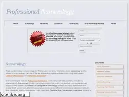 Sites similar to professionalnumerology.com