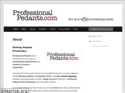 Sites similar to professionalpedants.com
