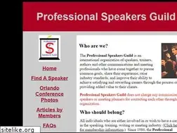 Sites similar to professionalspeakersguild.com