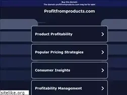 Sites similar to profitfromproducts.com