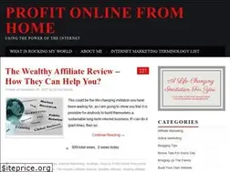 Sites similar to profitonlinefromhome.com
