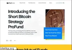 Sites similar to profunds.com