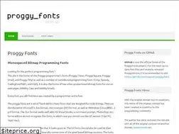 Sites similar to proggyfonts.net