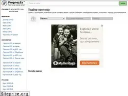 Sites similar to prognozex.ru