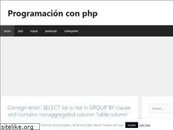 Sites similar to programacionconphp.com
