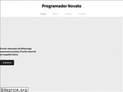 Sites similar to programadornovato.com