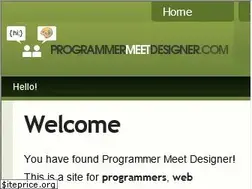Sites similar to programmermeetdesigner.com