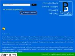 Sites similar to programmingbasics.in