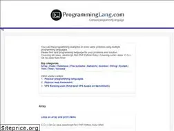 Sites similar to programminglang.com