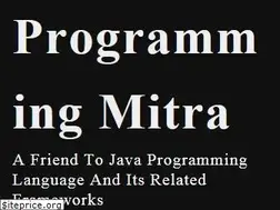 Sites similar to programmingmitra.blogspot.com
