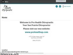 Sites similar to prohealthchiro1.com