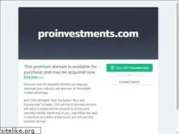 Sites similar to proinvestments.com