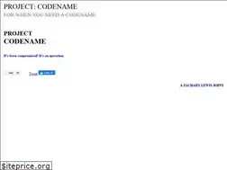 Sites similar to projectcodename.com