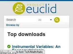 Sites similar to projecteuclid.org