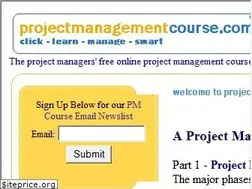 Sites similar to projectmanagementcourse.com