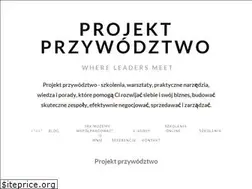 Sites similar to projektprzywodztwo.com
