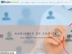 Sites similar to prolificresearch.com