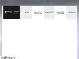 Sites similar to prolight-sound-blog.de