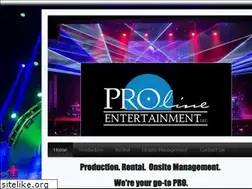 Sites similar to prolineentertainment.com