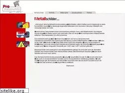 Sites similar to prometallschild.de