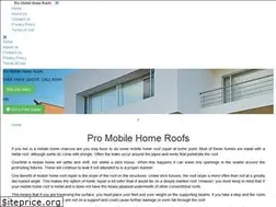 Sites similar to promobilehomeroofs.com