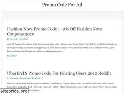 Sites similar to promocodeforall.com