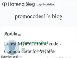 Sites similar to promocodes1.hatenablog.com