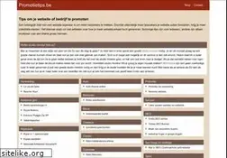 Sites similar to promotietips.be