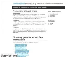 Sites similar to promozionesitiweb.org