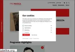 Sites similar to promusica-hannover.de