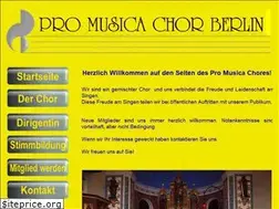 Sites similar to promusicachorberlin.de