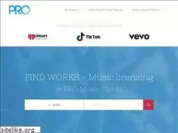 Sites similar to promusicrights.com