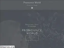 Sites similar to pronounceworld.com
