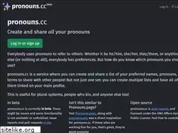 Sites similar to pronouns.cc