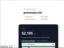 Sites similar to pronouns.me