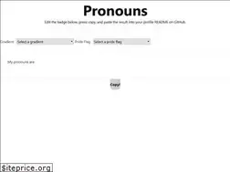 Sites similar to pronouns.vercel.app