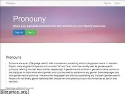 Sites similar to pronouny.xyz