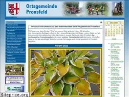 Sites similar to pronsfeld.de