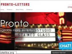 Sites similar to pronto-letters.com