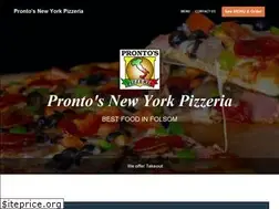 Sites similar to prontosnypizzeria.com