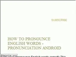 Sites similar to pronunciationapp.blogspot.com